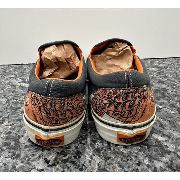 Vans Koi Orange Blue Fish Slip On Limited Edition Men’s 6/ Women’s 7.5 - Picture 4 of 10